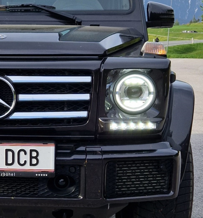 Xenon LED Tagfahrlicht Scheinwerfer für Mercedes G-Klasse W463 02-17 schwarz